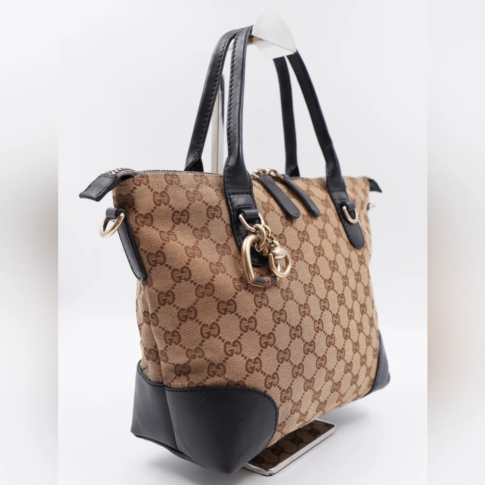 T26💖Gucci Monogram Canvas Heartbit Tote_4